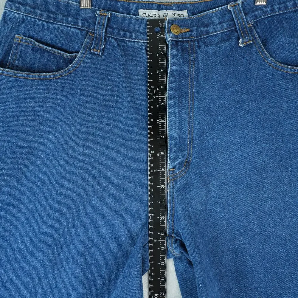 Claudio Nucci Shorts Mens 40x11.5 Blue Carpenter Baggy‎ Y2K Ramie Blend